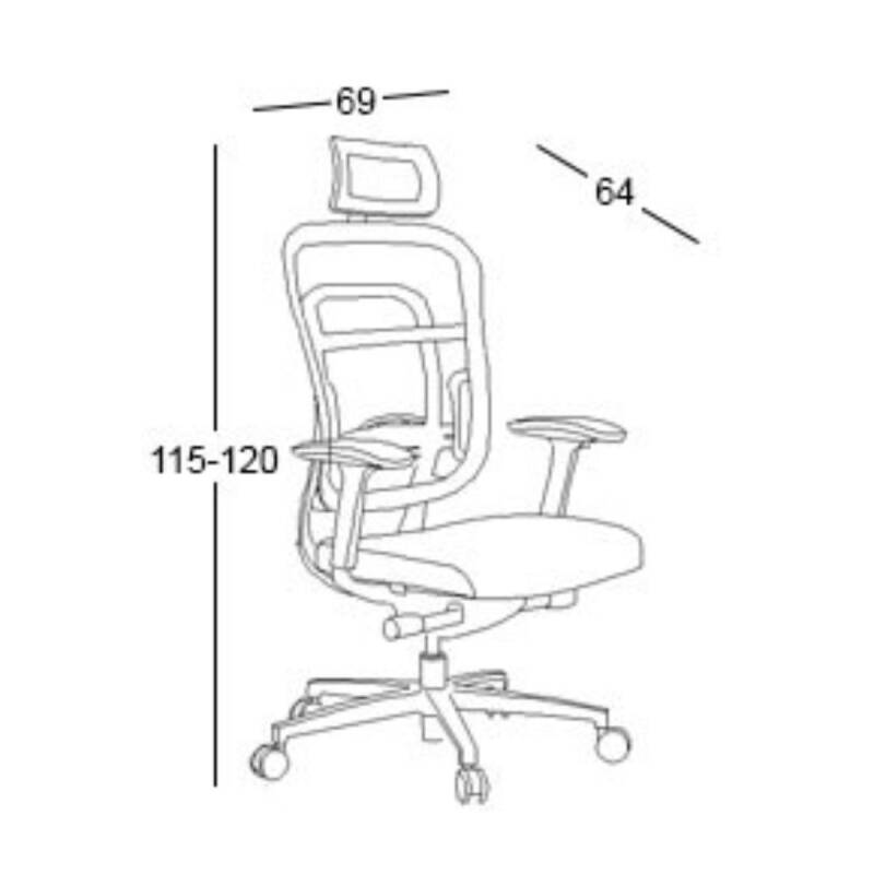 AURA BLACK ORTOPEDİK YÖNETİCİ KOLTUĞU - 8