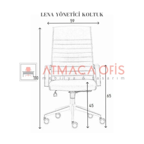 LENA YÖNETİCİ OFİS KOLTUĞU - 6