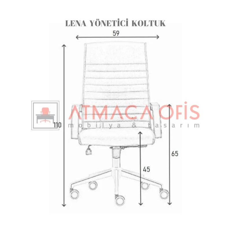 LENA YÖNETİCİ OFİS KOLTUĞU - 6