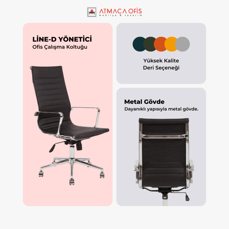LİNE D - FRST YÖNETİCİ OFİS KOLTUĞU III - 3