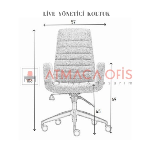 LİVE YÖNETİCİ OFİS KOLTUĞU - 4