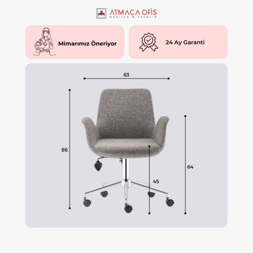 LUNA OFİS ÇALIŞMA KOLTUĞU - 4