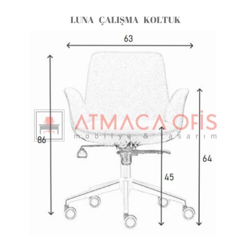 LUNA OFİS ÇALIŞMA KOLTUĞU III - 6