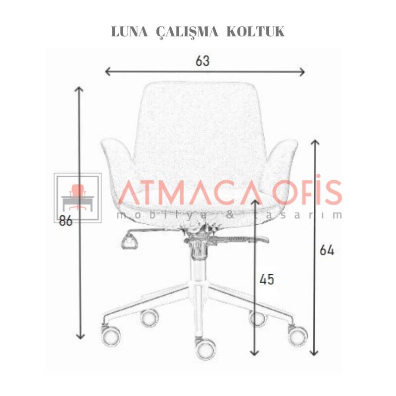 LUNA OFİS ÇALIŞMA KOLTUĞU III - 6