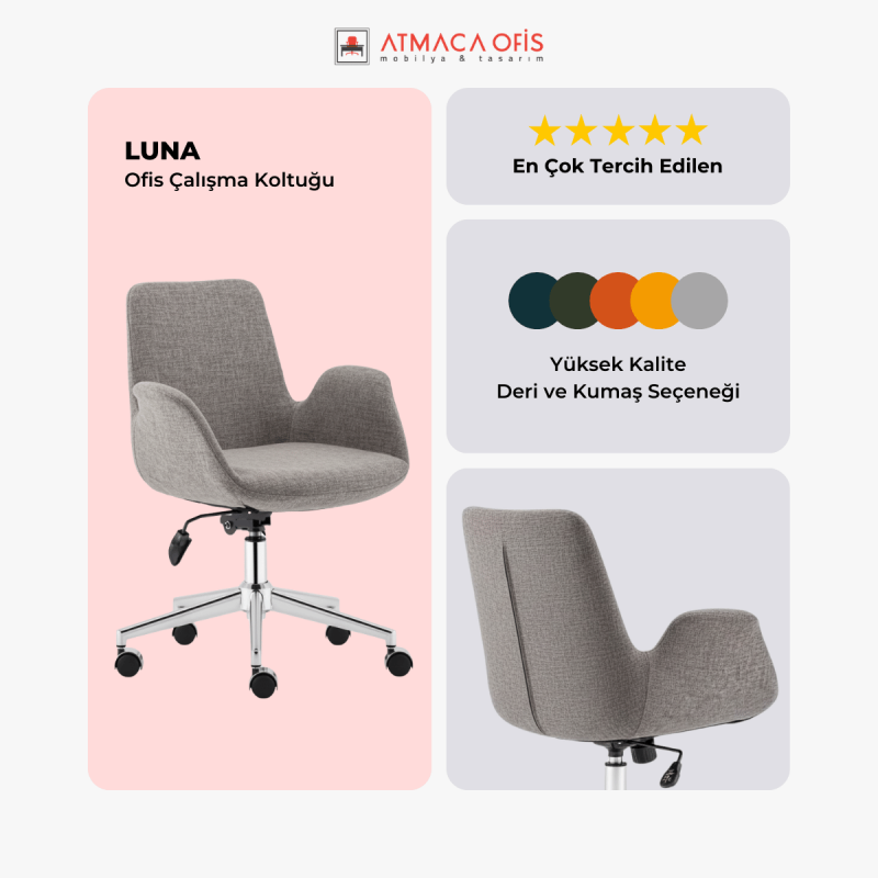 LUNA OFİS ÇALIŞMA KOLTUĞU III - 3