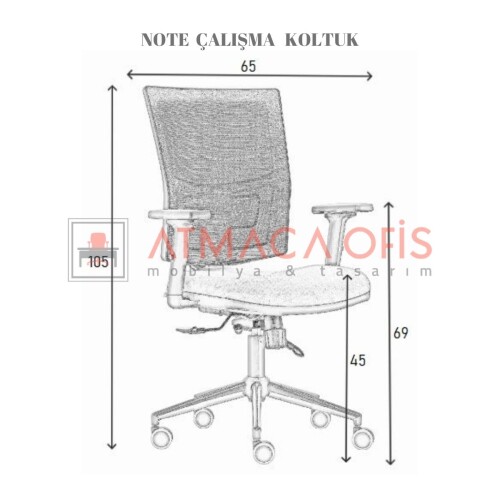 NOTE OFİS ÇALIŞMA KOLTUĞU - 4