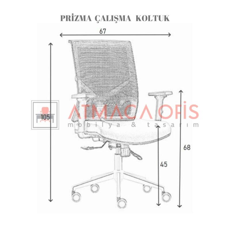 PRİZMA OFİS ÇALIŞMA KOLTUĞU - 4