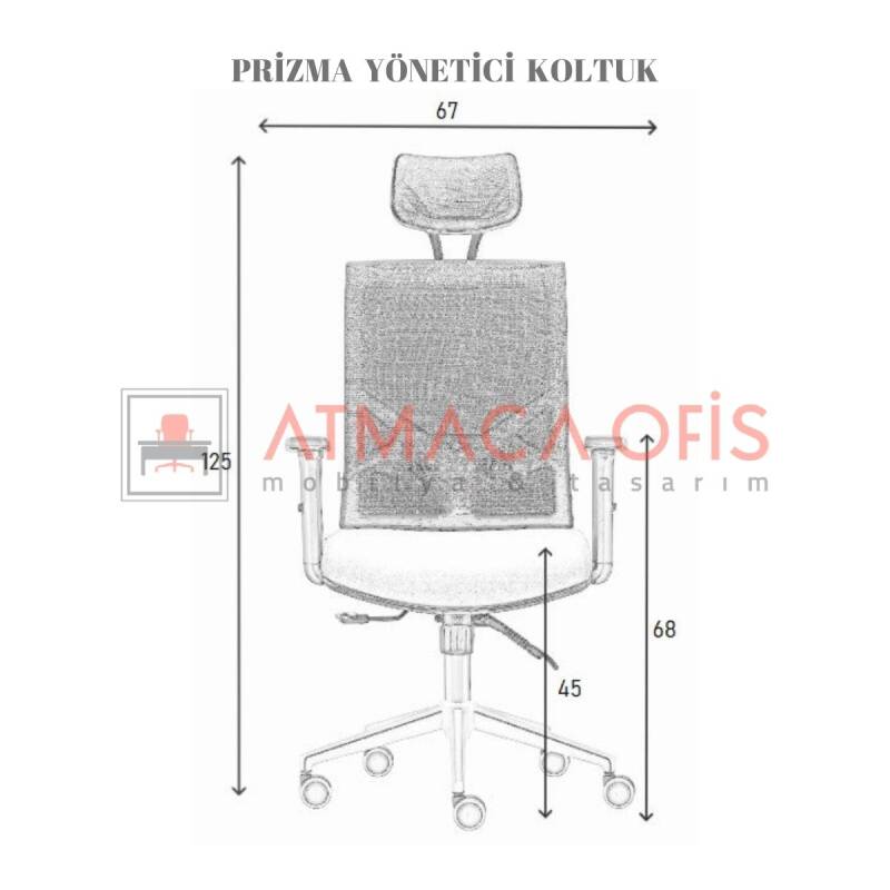 PRİZMA YÖNETİCİ OFİS KOLTUĞU - 4