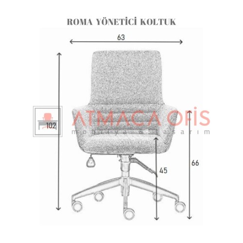 ROMA YÖNETİCİ OFİS KOLTUĞU - 5