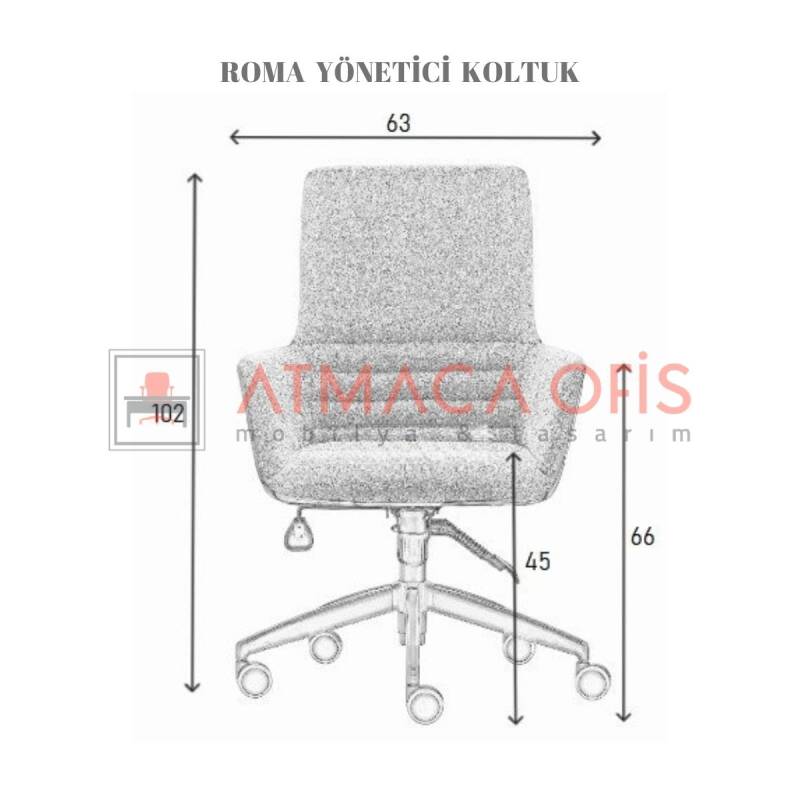 ROMA YÖNETİCİ OFİS KOLTUĞU - 5