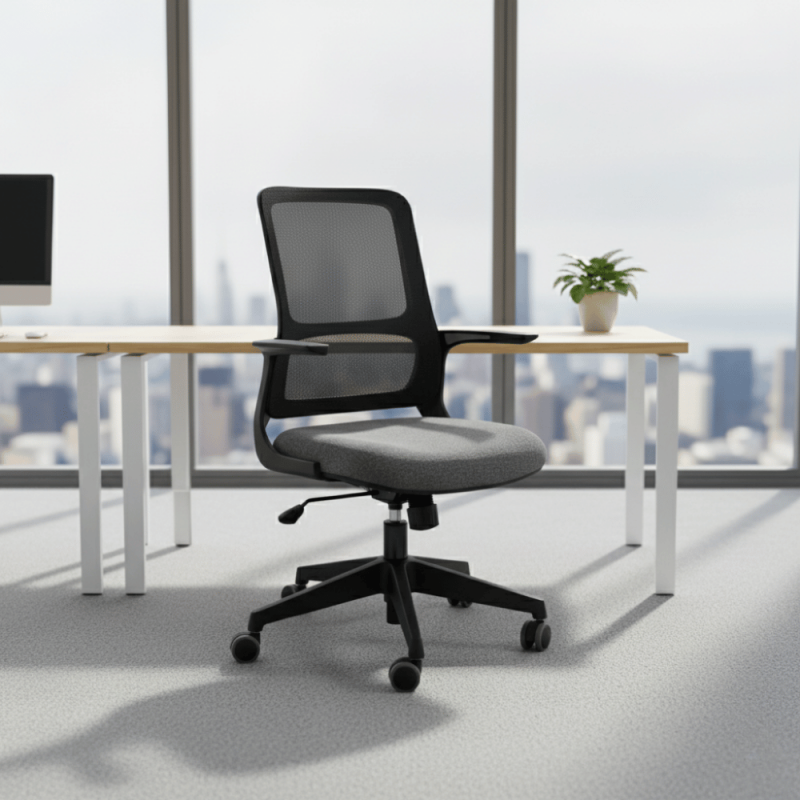 TERRA SİYAH OFİS ÇALIŞMA KOLTUĞU - 5