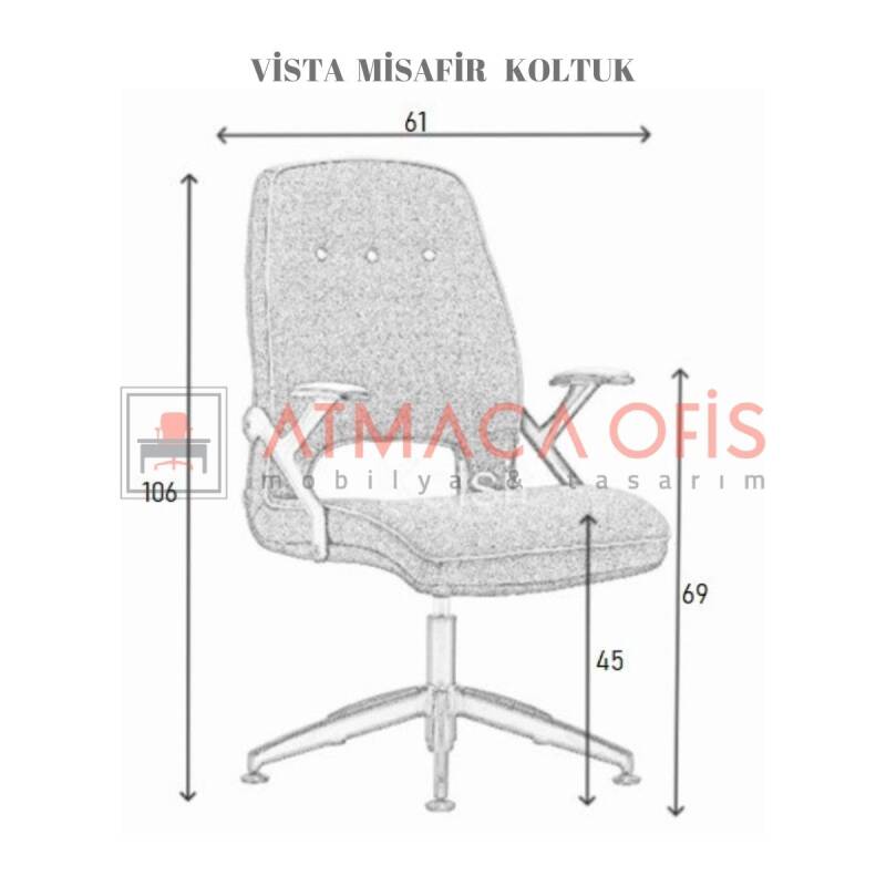 VİSTA MİSAFİR BEKLEME KOLTUĞU - 4