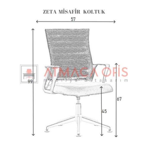 ZETA MİSAFİR BEKLEME KOLTUĞU - 4