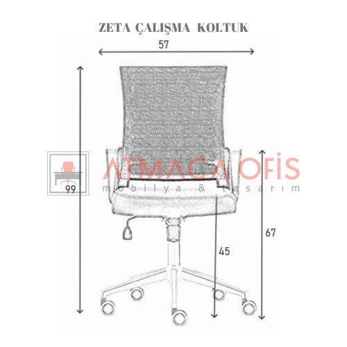 ZETA OFİS ÇALIŞMA KOLTUĞU III - 6