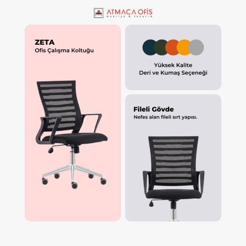 ZETA OFİS ÇALIŞMA KOLTUĞU - 3