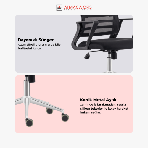ZETA OFİS ÇALIŞMA KOLTUĞU - 4