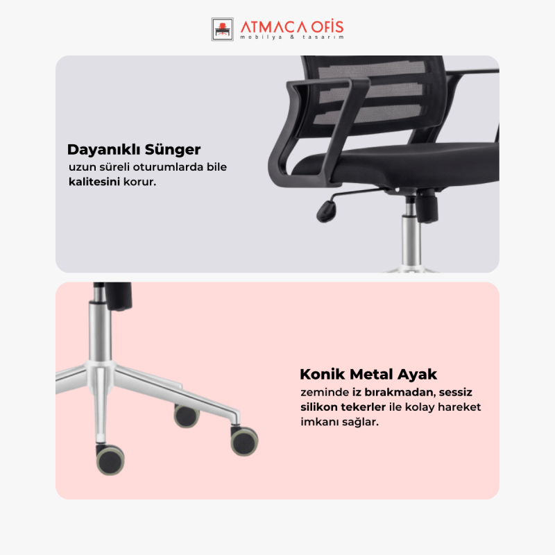 ZETA OFİS ÇALIŞMA KOLTUĞU - 4