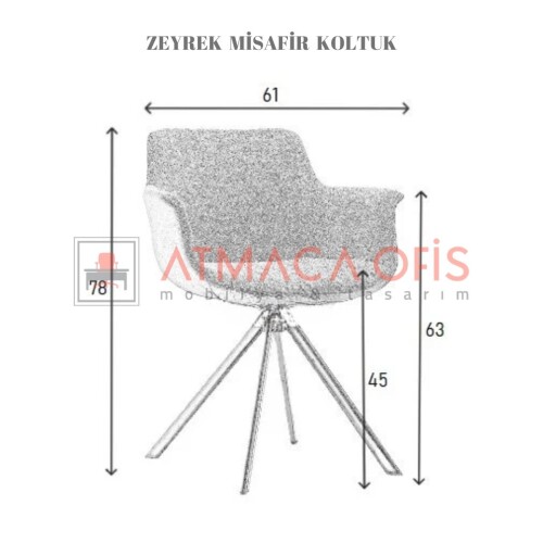 ZEYREK MİSAFİR BEKLEME KOLTUĞU - 5